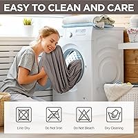 Vista 6 de Peryiter Juego de 3 fundas para sofá, cubiertas de muebles para sofá, loveseat, sofá, sillón, ajuste de forma elástico, sin arrugas, protector