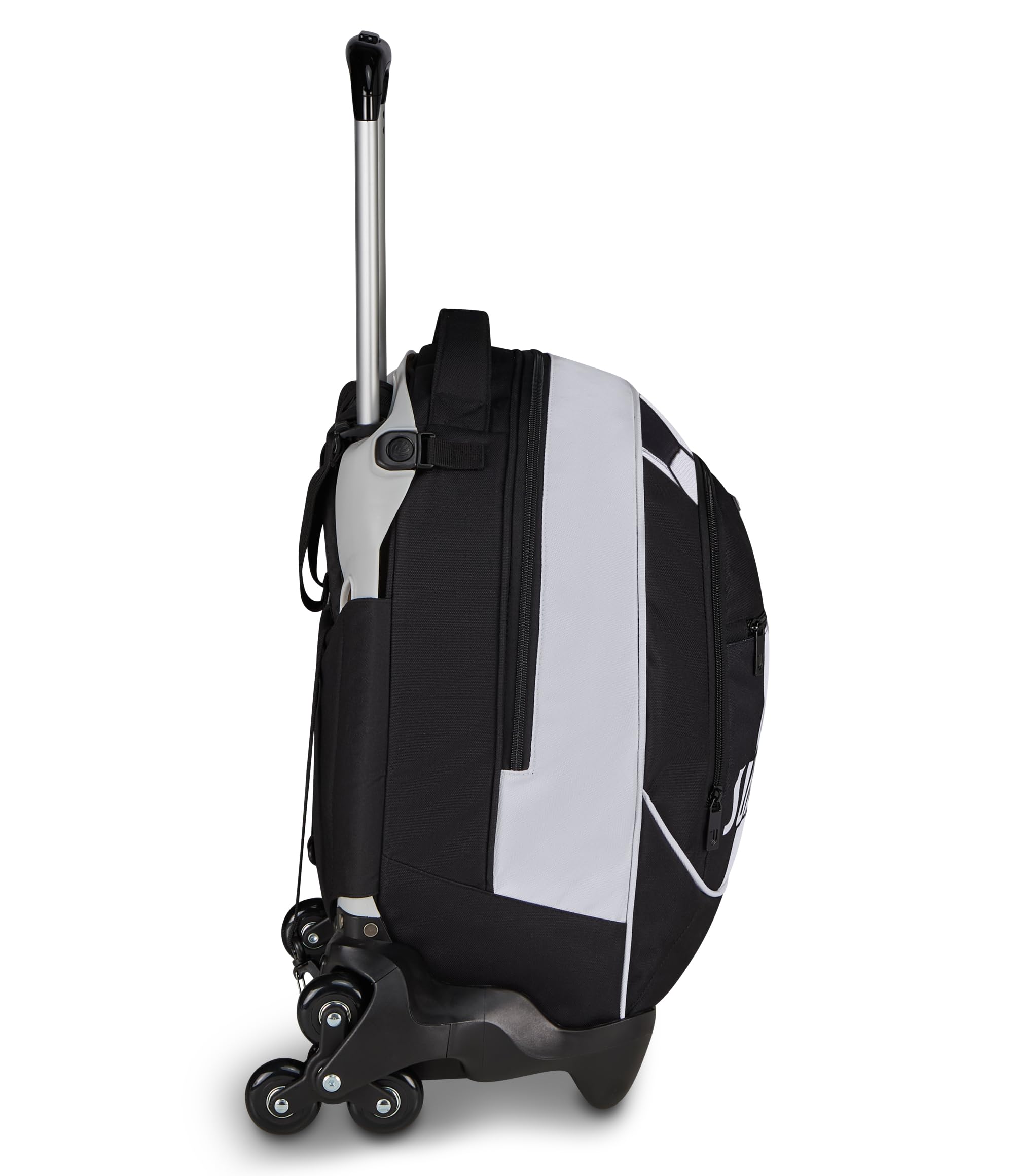 Seven Trolley Scuola Jack 3 Ruote Juventus, Nero, 33L, Scomponibile, Cross-over System, 3 in 1, Uso Zaino, Tasca frontale, Scuola elementare e media, Bambino, Ragazzo, Calcio, Prodotto ufficiale