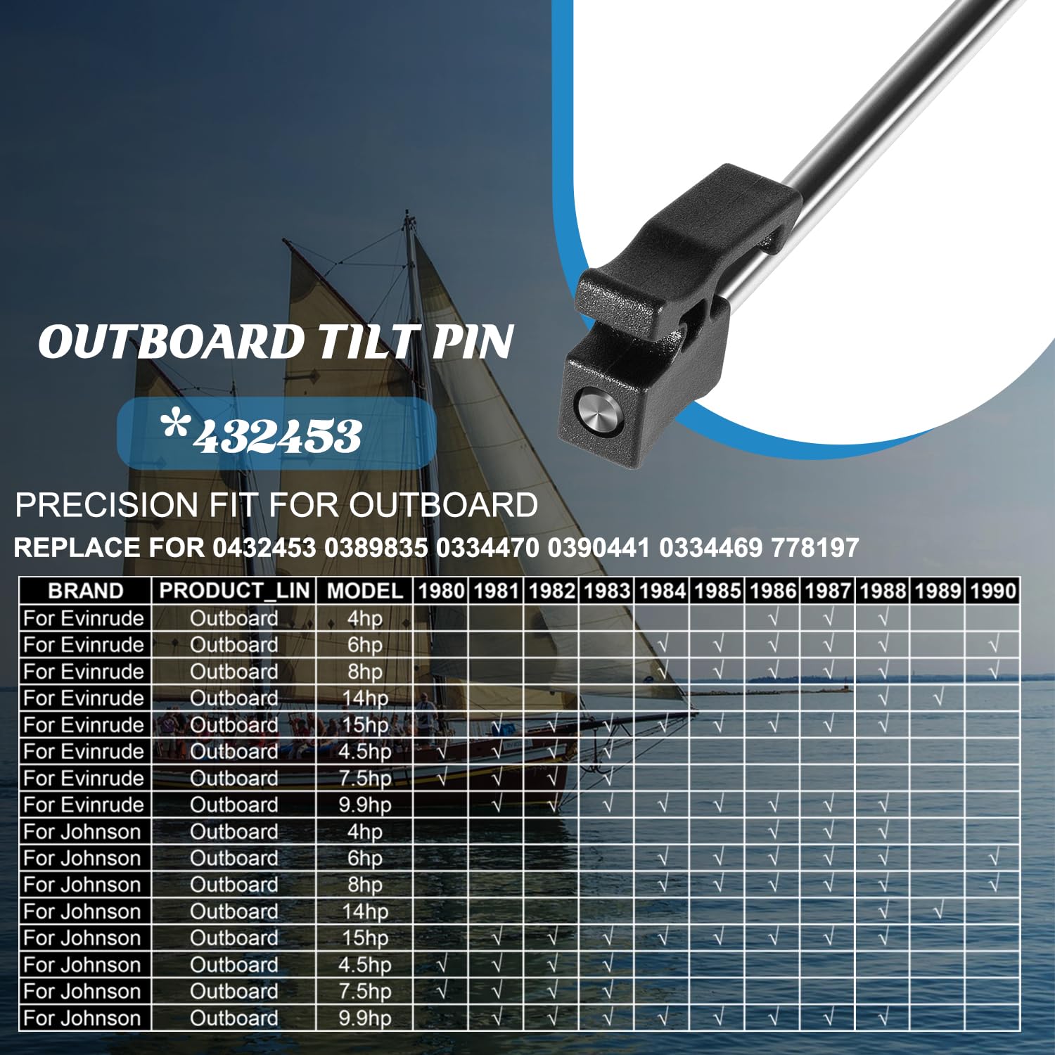 Amazon.co.jp: OEM 船外傾斜ピン 432453 : 車＆バイク