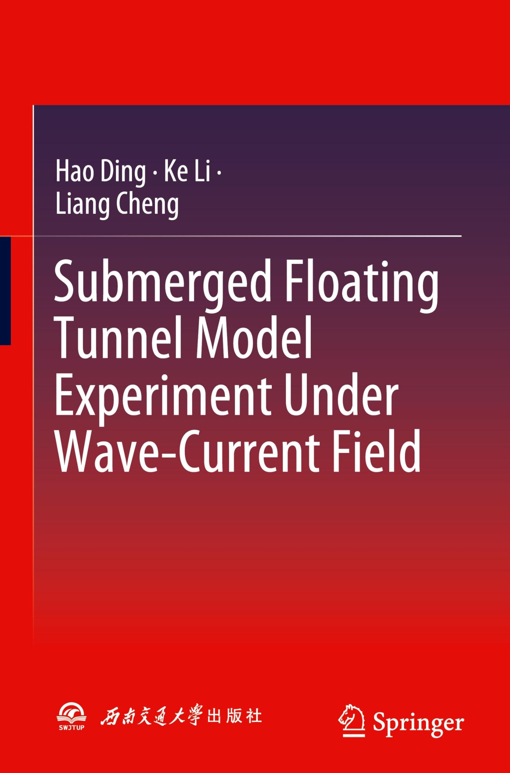Modèle de tunnel flottant immergé pour essai en bassin de houle et courant