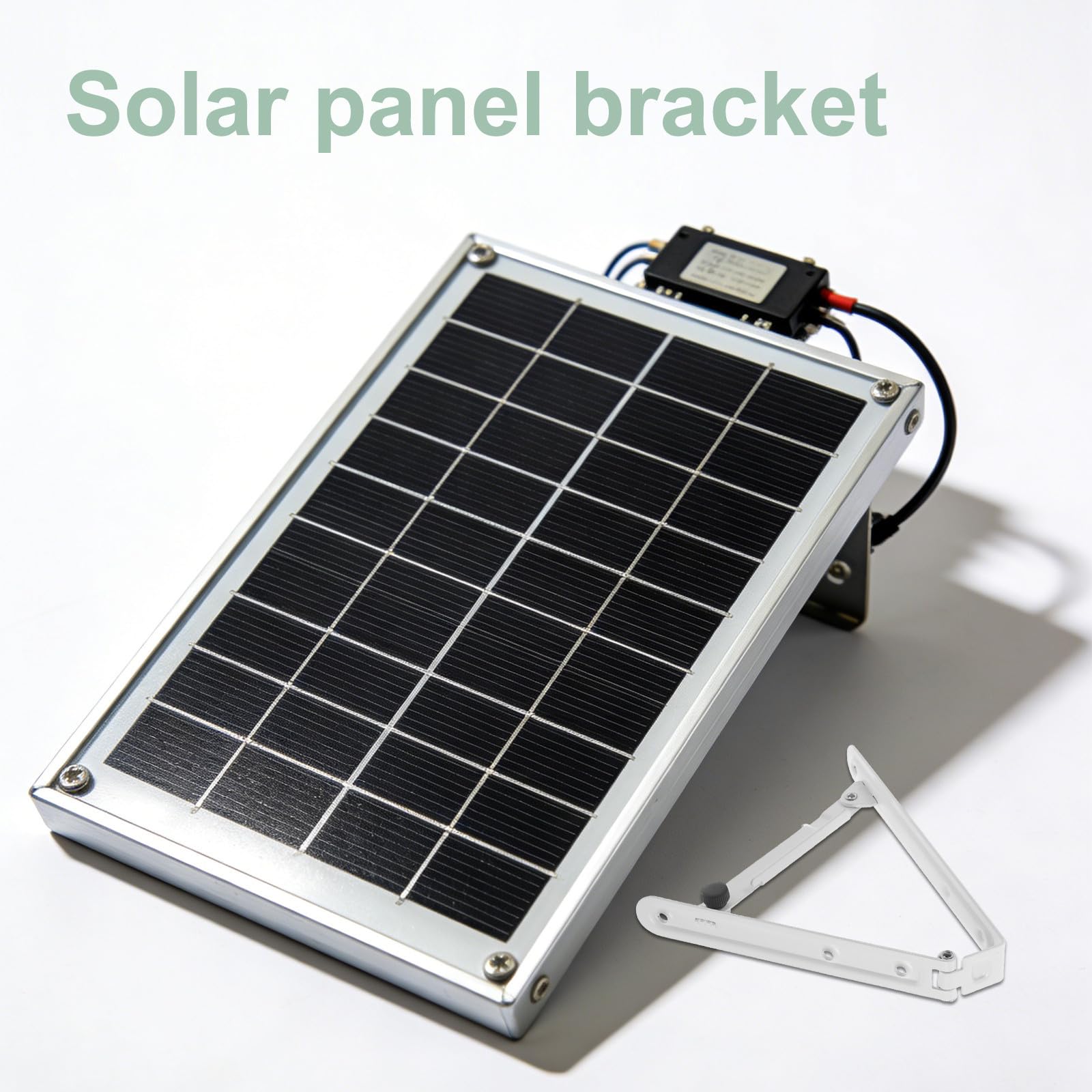 Soporte de Montaje Solar de Hierro para Paneles Pequeños Estructura Robusta y Ángulo de 45 Grados, Instalación en Exteriores en Suelo o Tejados