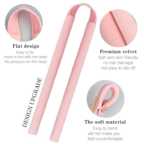 Miniatura 5 de Rizador de pelo sin calor mejorado, con caja de regalo, diadema de terciopelo sin calor, sin olor, rizadores de pelo para dormir, rizadores de pelo