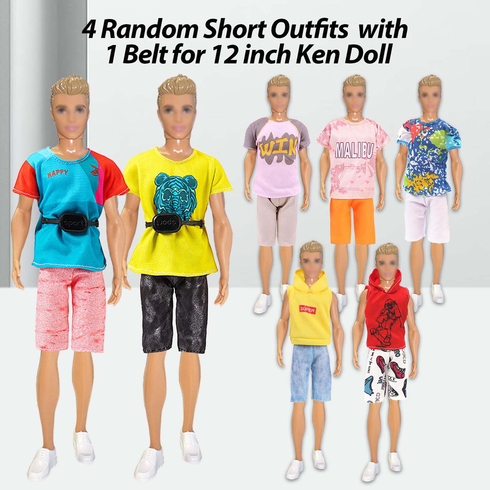 3 Ensembles Vêtements + 3 Paires Chaussures Pour Poupée 30 Cm - Style Aléatoire, Facile à Enfiler - Cadeau Enfant Filles