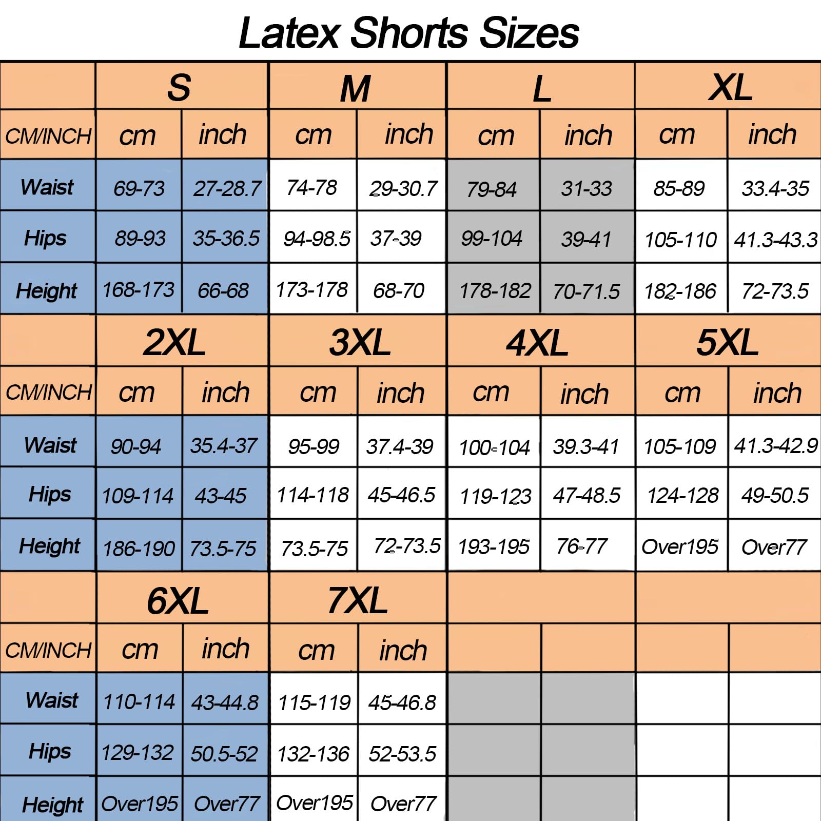 MFMYEE Herren Blauer Reißverschluss handgemachte Nähte Latex Fetisch exotische Herrenunterwäsche Unterwäsche Latex Shorts
