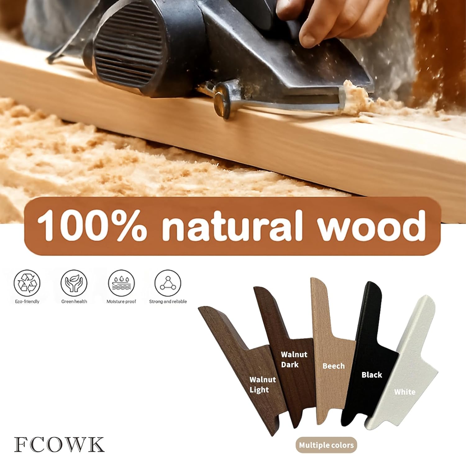 Wood Wall Hooks 4 Pack Coat Hooks Wall Mount Black Wooden Hooks for Hanging Hat, Bag, Backpack, Rustic Coat Hooks for Wall, Wood Towel Hooks for Bathrooms and Entryway Hooks (Black) - Image 8