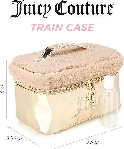Miniatura 9 de Juicy Couture Bolsa de cosméticos para mujer - Organizador de viaje para maquillaje y artículos de tocador, Rosa 4
