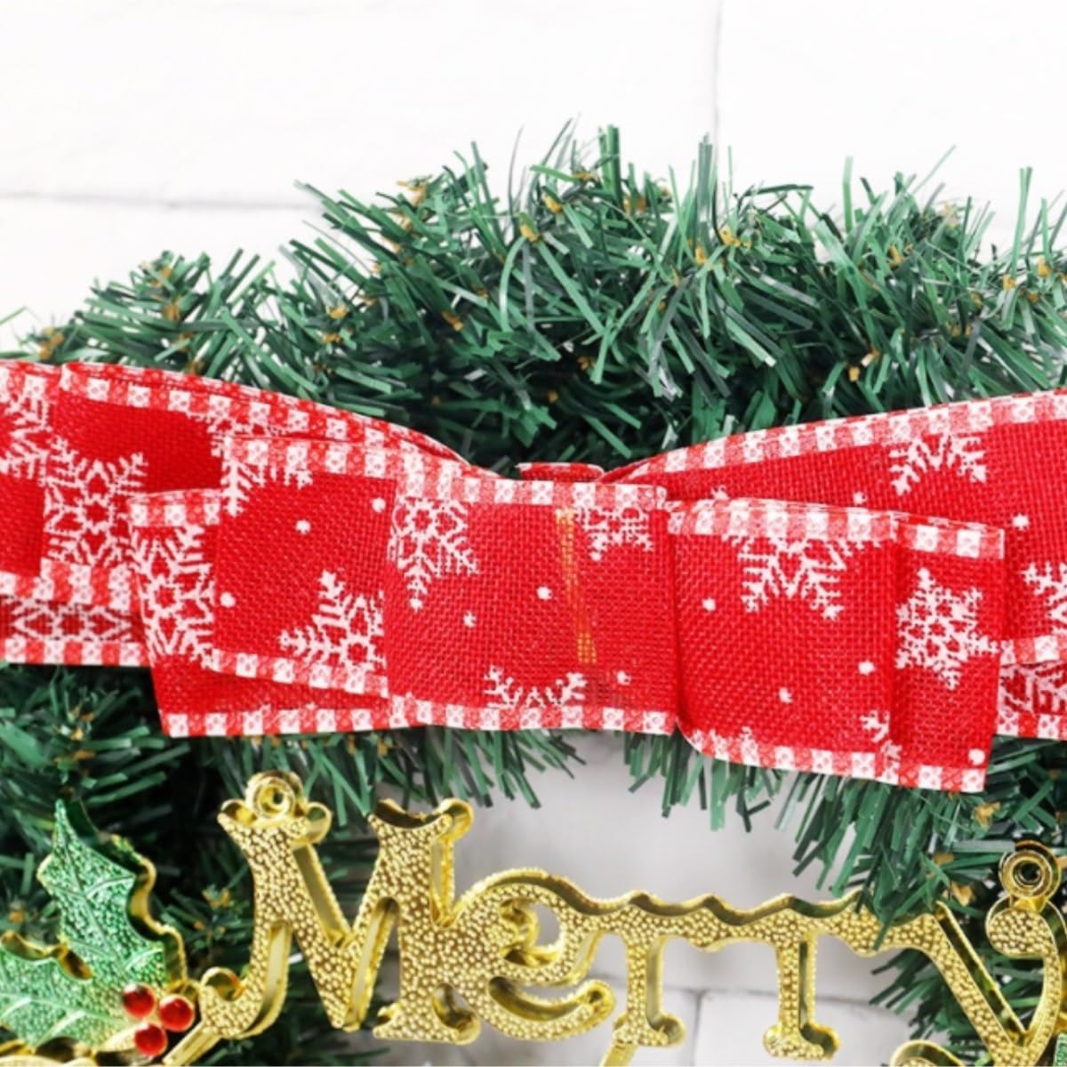 Winterkranz Dekokranz Weihnachtskranz Haustür Weihnachtsdekoration Innen- Und Außendekoration Adventskranz Christbaumschmuck(7 3/8)