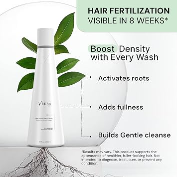 YBERA VELLO HAIR LOSS SHAMPOO FOR THINNING HAIR, Hair Thinning Shampoo for Men & Women, Anti Hair Loss with ALFA-LACTOBABY, para la Caida del Cabello, 250ML
