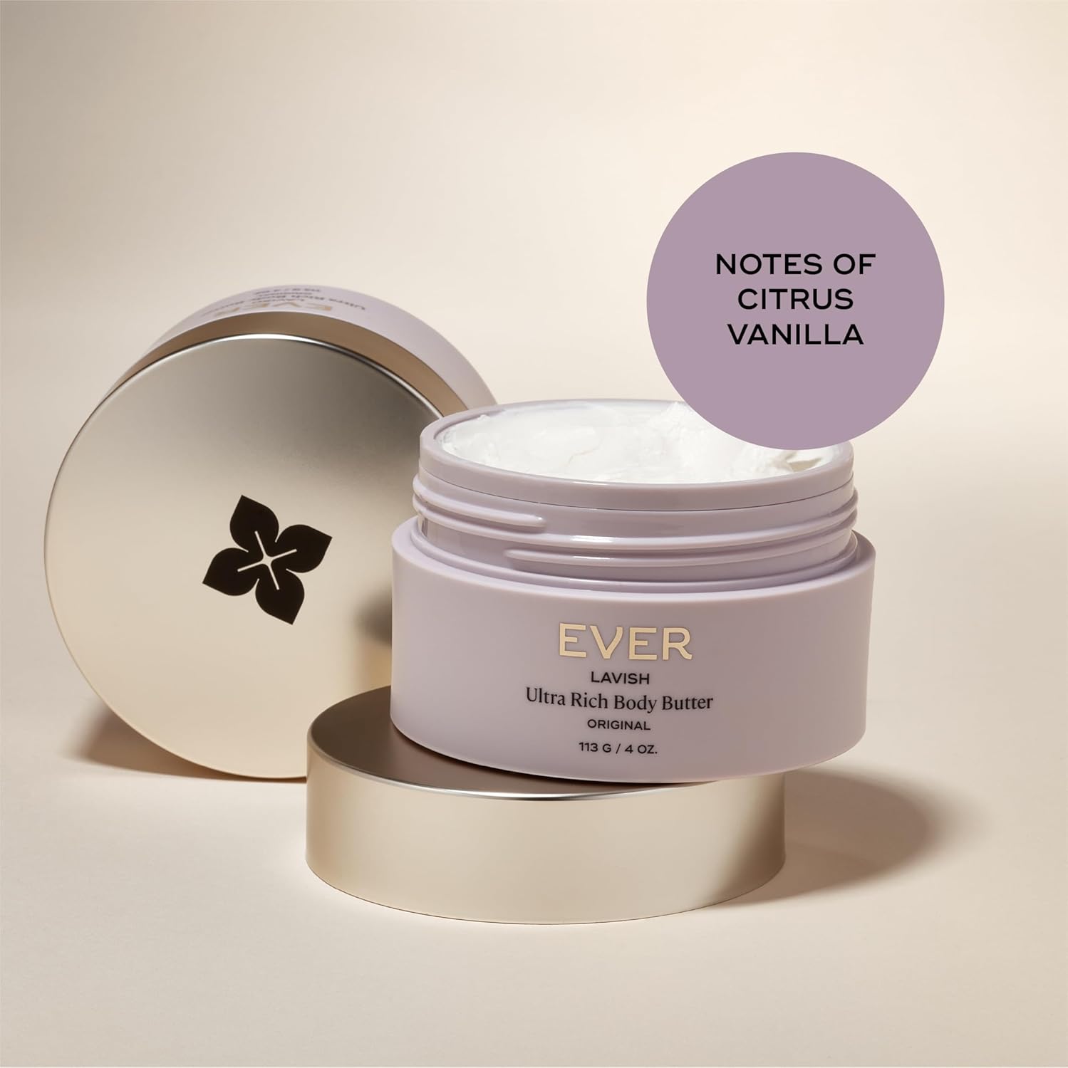 EVER Lavish Ultra Rich Body Butter – Antioxidant & Vitamin-Infused Deep Moisturizing Cream for Softer, Firmer, Youthful-Looking Skin, 4 oz - Image 7