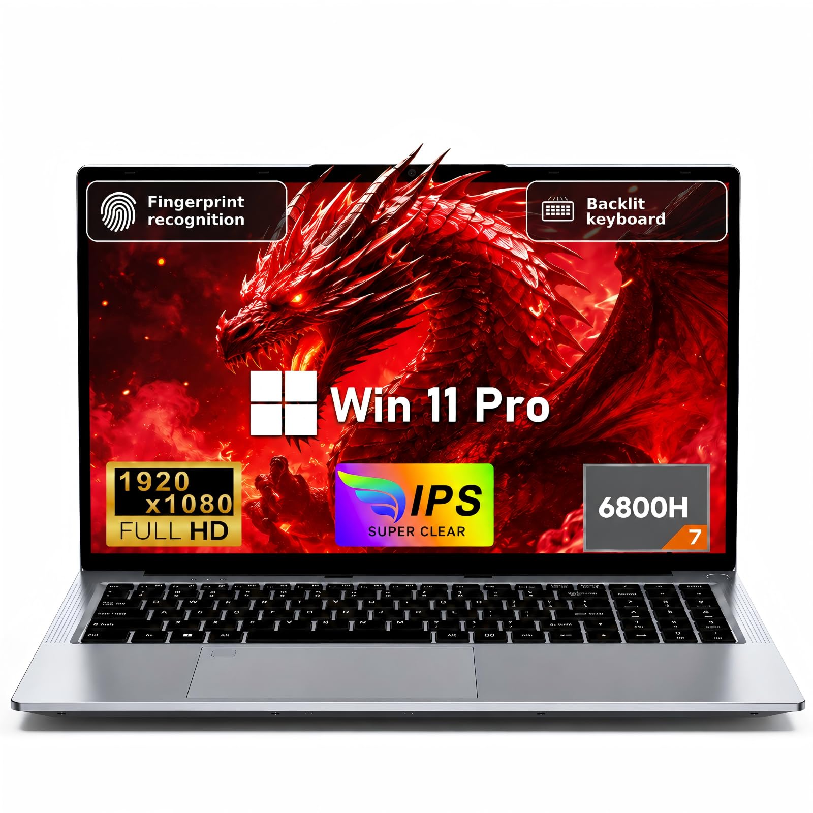 PC Portatile Gaming 15,6" R7 6800H, 32GB RAM, 1TB SSD, FHD, Win 11