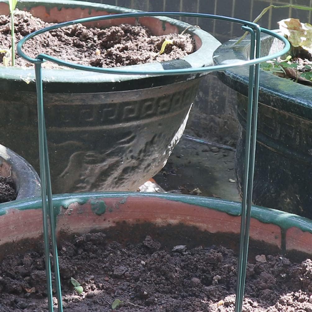 Yardwe DIY Metal Plant Support Rods 8pcs Garden Plant Stakes for Climbing Holder Potted Support