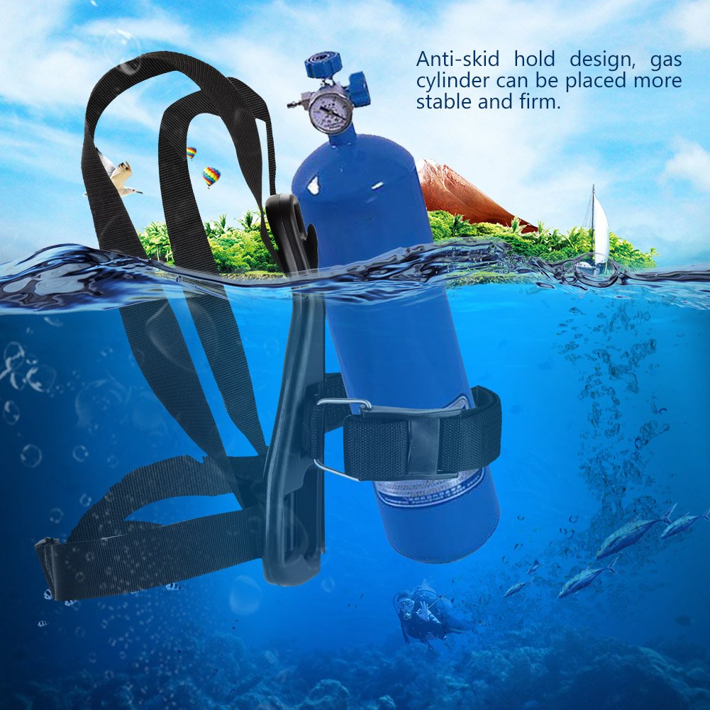 Soporte para Tanque de Buceo, Antideslizante, portátil, para Buceo, apnea y Buceo, Soporte para Botella de oxígeno Deportes Acuáticos Bucear