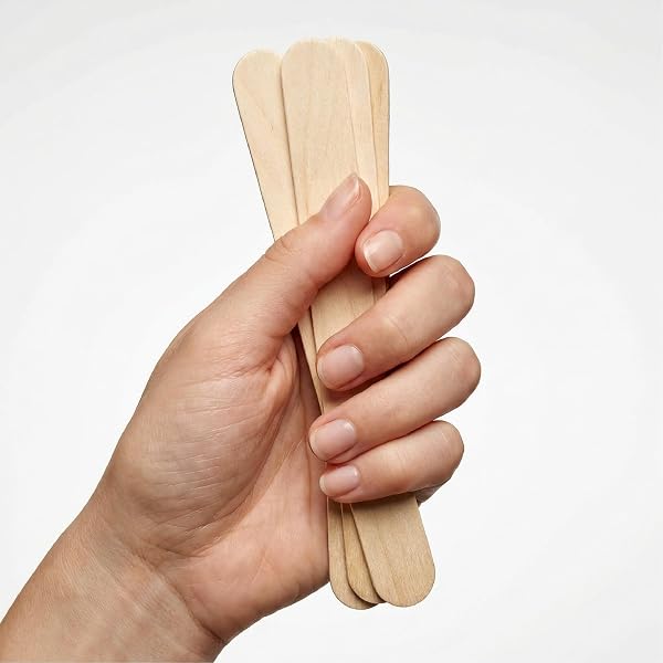KMINA Abaisse Langue en Bois (100 Unités) Non Stériles 150 x 18 x 1,6 mm sans Latex Format Pratique Taille Standard pour un Usage Quotidien et Professionnel - 5