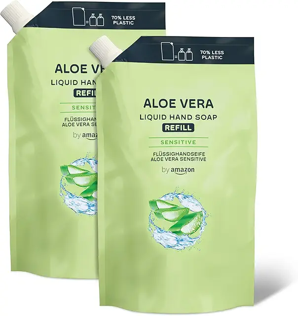 Amazon Aloe Vera Hand Soap Refill - 2 x 1000ml Bottles