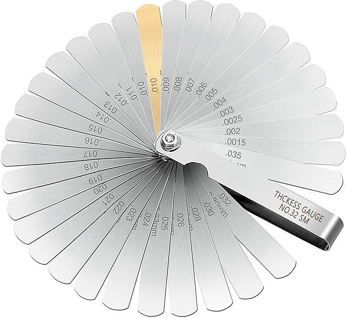 高精度公制与英制测厚规工具 32片装
