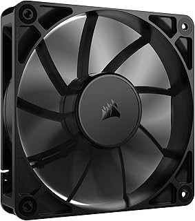 CORSAIR RS120 120mm PWM Fan – Daisy-Chain Connection – Low Noise – Magnetic Dome Bearing – Single Pack – Black