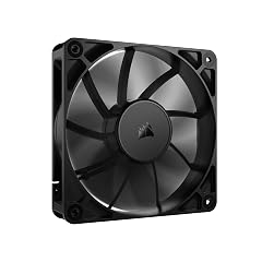CORSAIR 120mm PWM Fan – Daisy-Chain Connection – Low-Noise – Magnetic Dome Bearing – 4.72" Square – 2100 RPM – 72.8 CFM – Desktop/Laptop Compatible