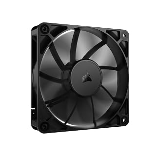 CORSAIR 120mm PWM Fan – Daisy-Chain Connection – Low-Noise – Magnetic Dome Bearing – 4.72" Square – 2100 RPM – 72.8 CFM – Desktop/Laptop Compatible