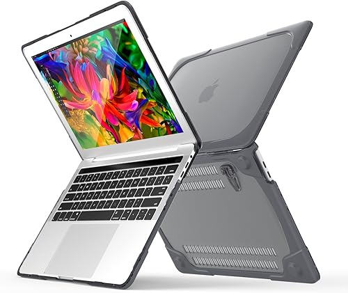Miniatura 4 de Tuiklol Funda rígida de plástico resistente para MacBook Pro Retina de 15.4 pulgadas con Retina Dispaly A1398 (versión 2012-2015), color gris