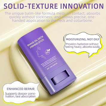 Lifting and Firming Neck Stick, Neck Tightening and Lifting, Reduced Wrinkles, Moisturizing & Nourishing, Firming Neck Cream for Women (15G)