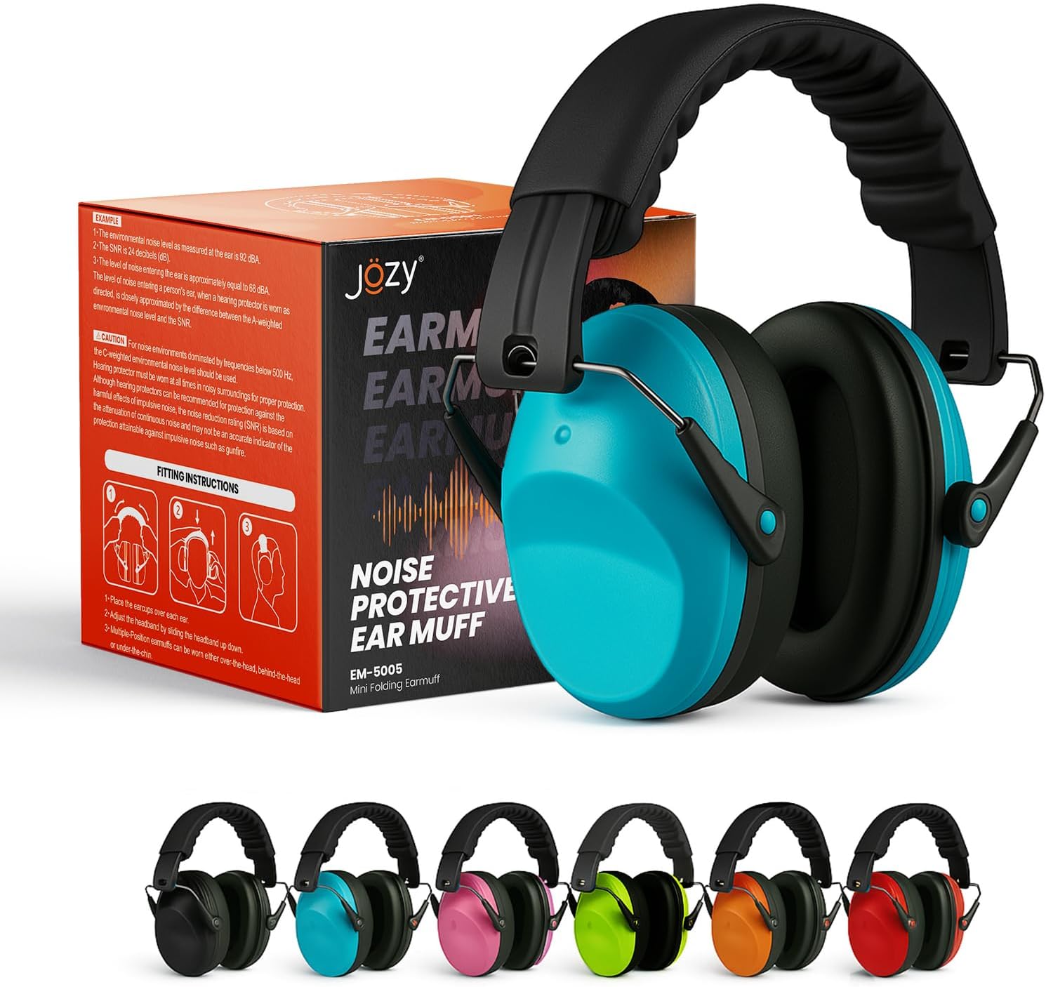 Jozy Kids Noise Canceling Headphones, 26dB SNR Ear Protection for Autism & Sensory