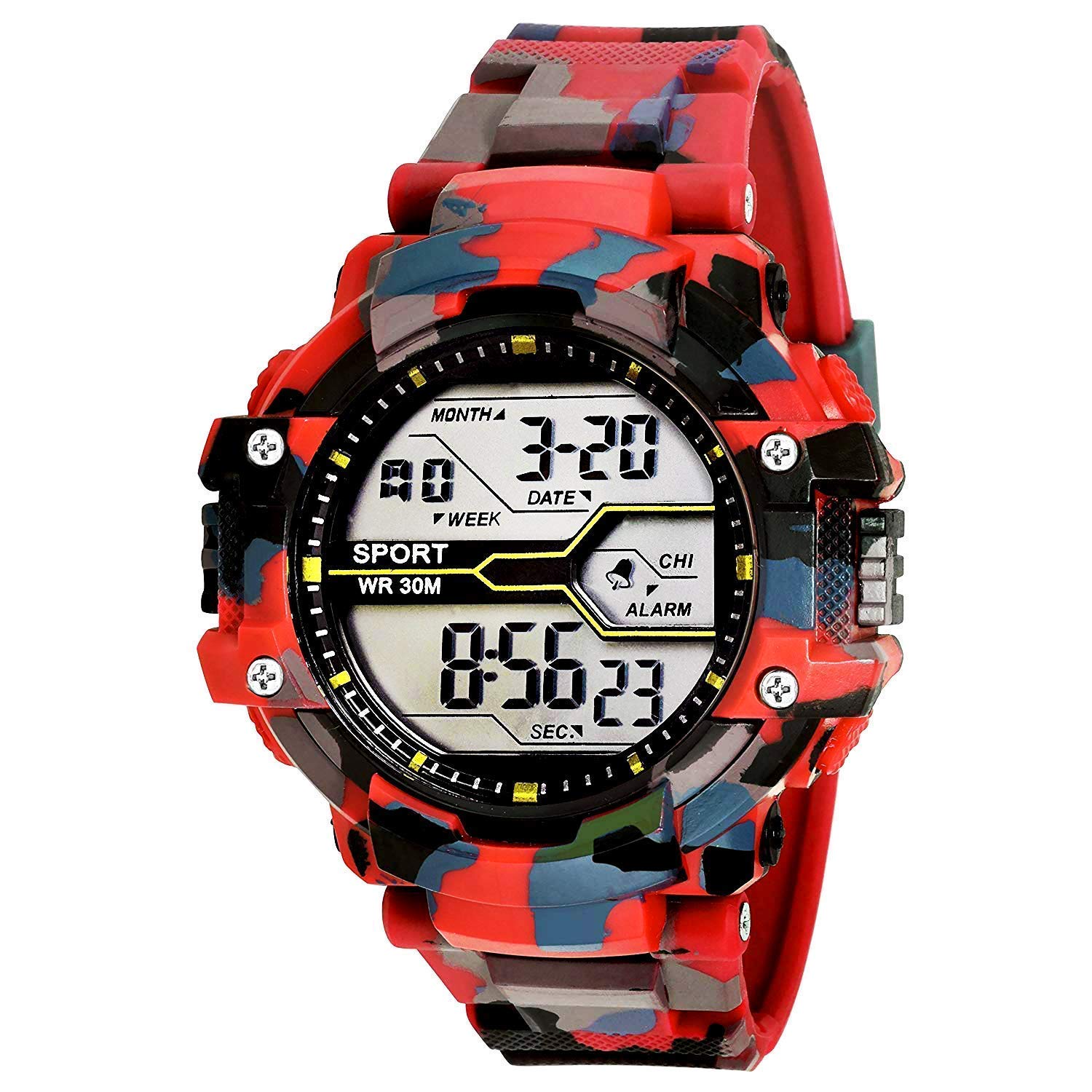 Zeydan Digital Multicolor red Army Sports Watch for Boys and Men (B07PKF2YPM) Amazon Price History, Amazon Price Tracker