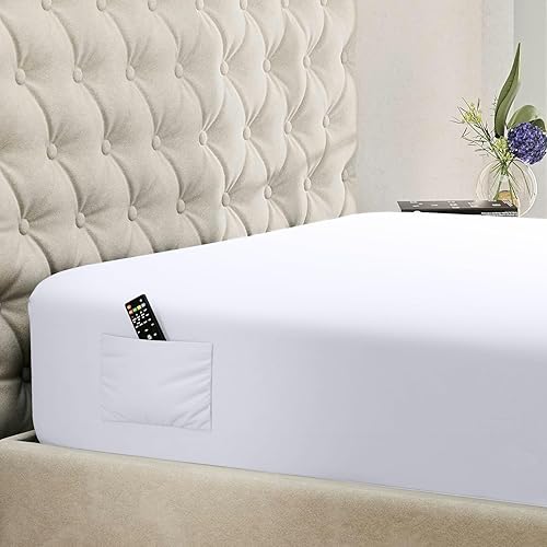 Miniatura 34 de DREAMCARE - Sábana bajera de tamaño individual XL, con bolsillo profundo, para colchones de hasta 15 pulgadas, resistente al encogimiento y a