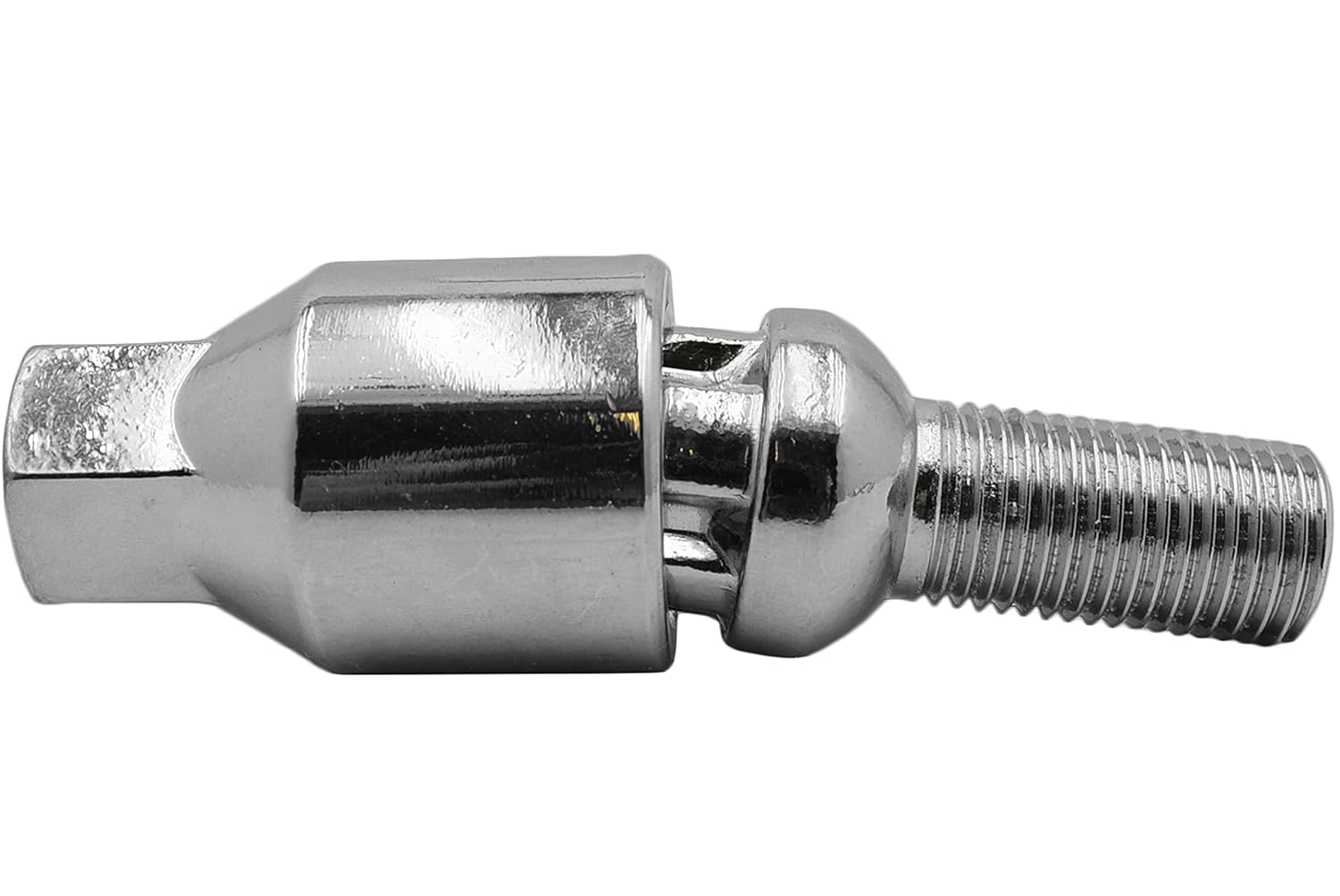 5 Pc Chrome Ball Seat Wheel Locks Lug Bolts | 28 MM Shank | M14x1.5 | Compatible with Mercedes Benz 2009-2015 C207 A207 W207 Chassis - E-Class E250 E350 E500 E550 Coupe W/Factory Wheels