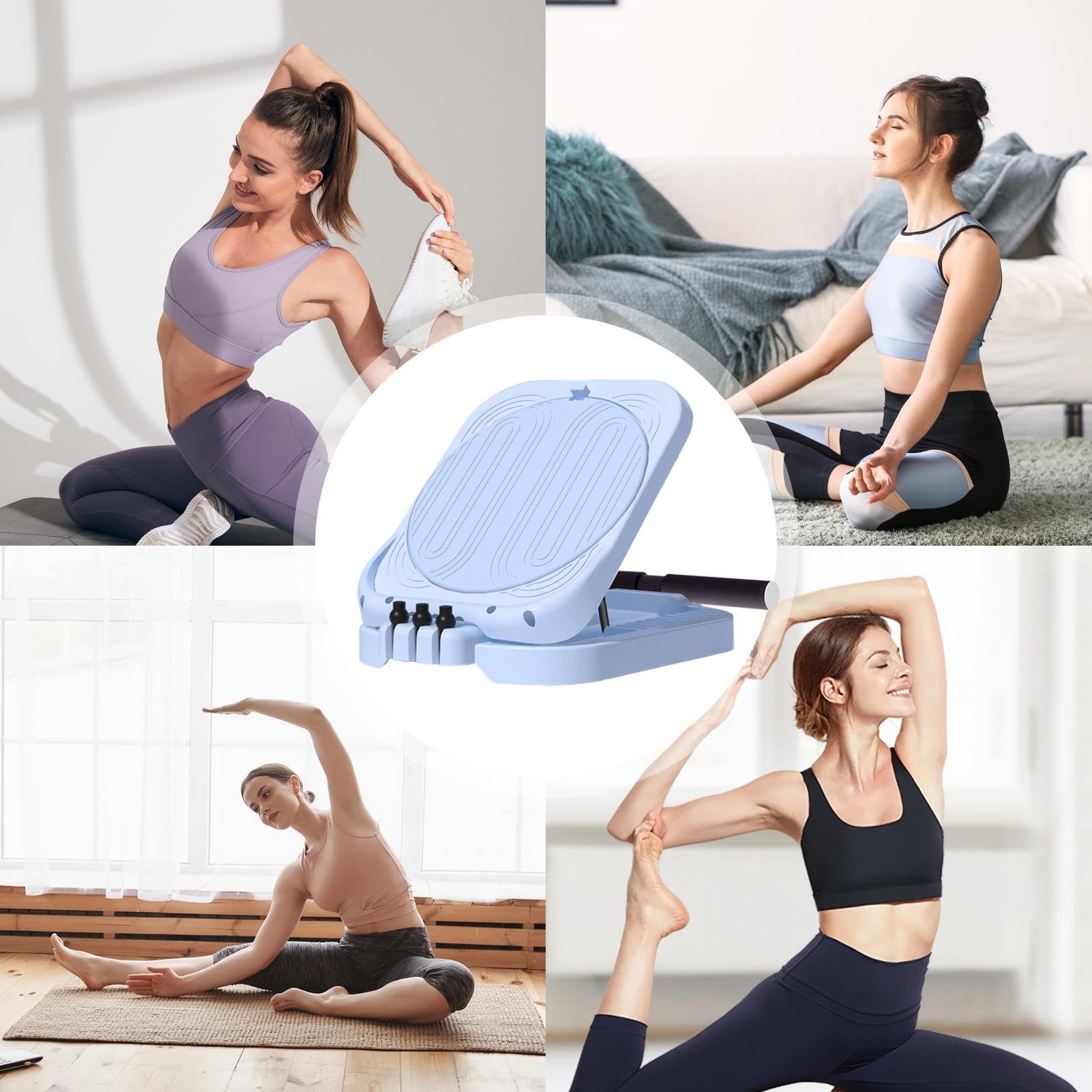 Tavola Inclinata per Allungamento Polpaccio Attrezzatura Fitness Regolabile | Allungamento Polpaccio Per Esercizi Gambe Recupero Allenamento Yoga Palestra Uffici Casa