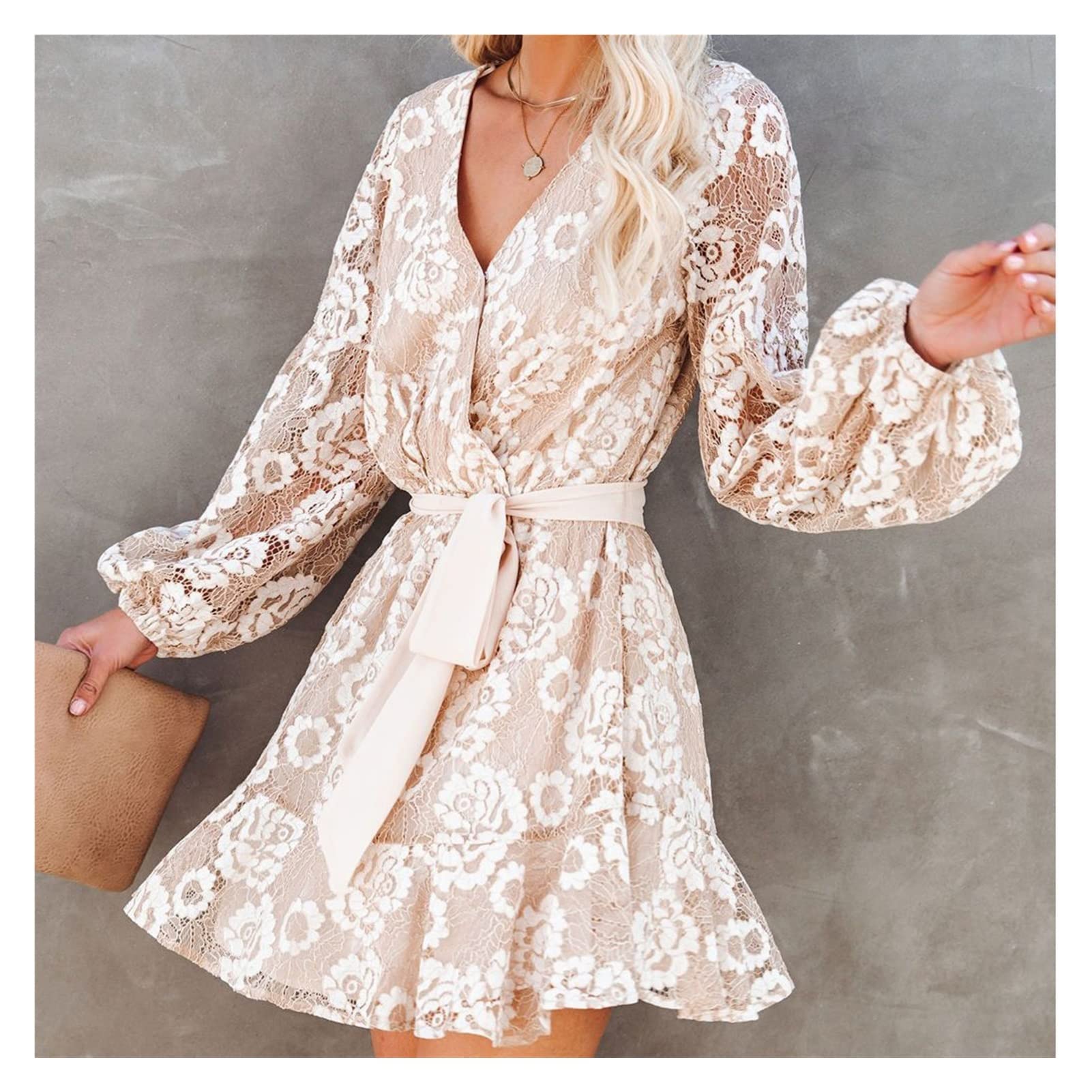 Robe de plage vintage fleurie légère pour silhouette fluide et confortable - 6