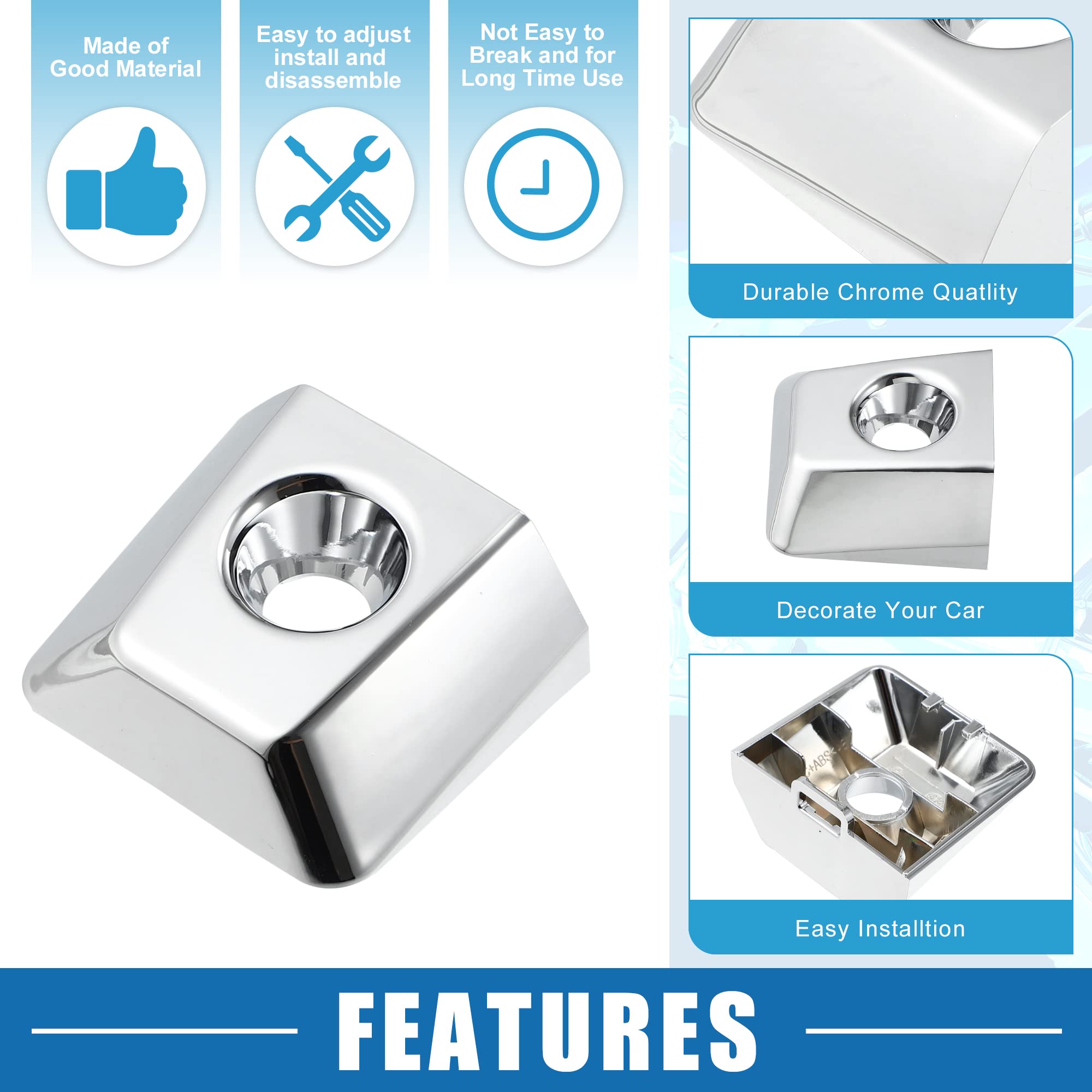 Amazon.com: A ABSOPRO Car Door Handle Keyhole Trim 80647-ZC00A