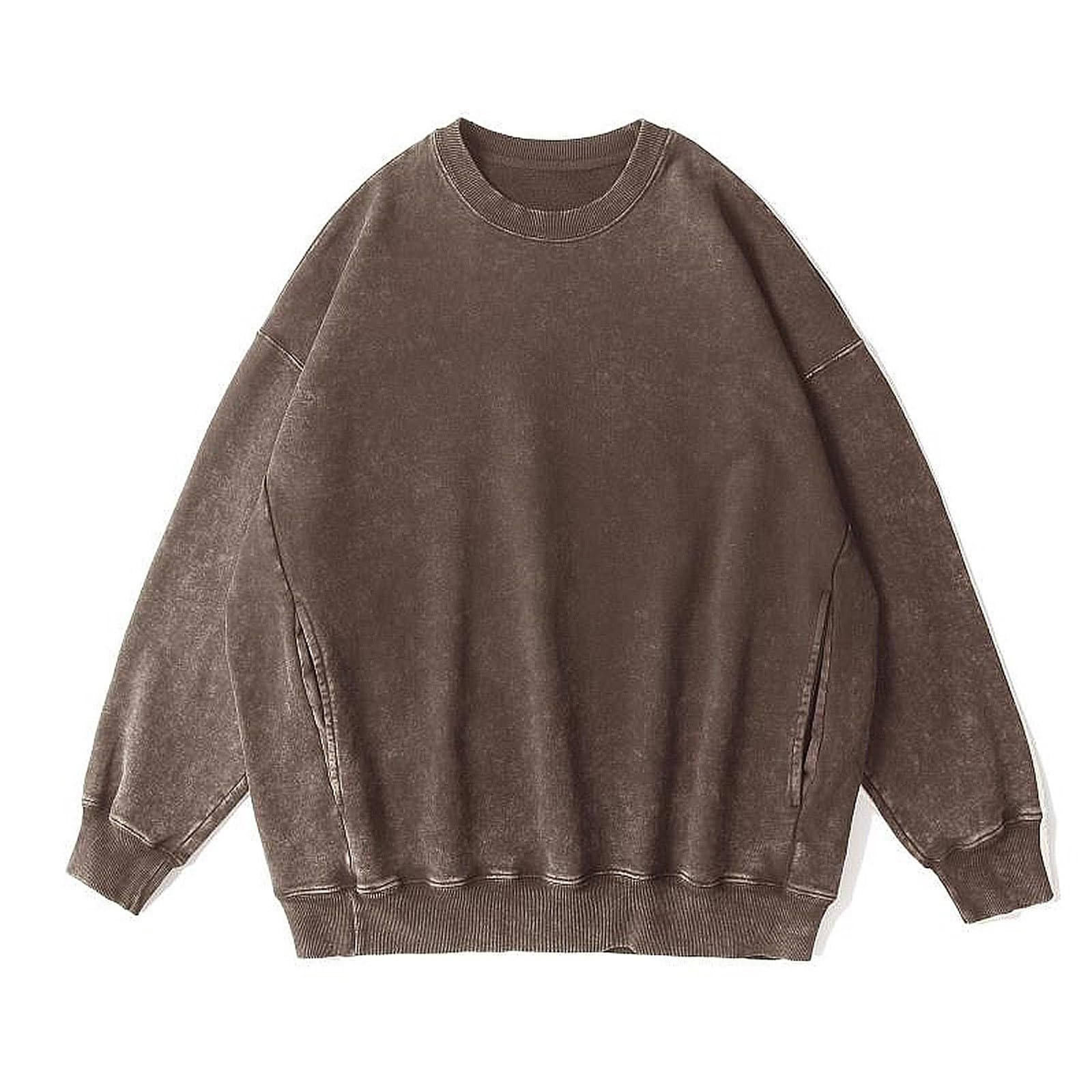 Sudadera con Capucha de Gran tamaño para Mujer, Holgada algodón Jersey básico Moda Lavado, Cuello Redondo, Terry cómodo, Ligero y Bolsillo Canguro/g