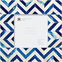 Vista 20 de Marco de fotos chic madreperla hecho a mano vintage 4x6 gris