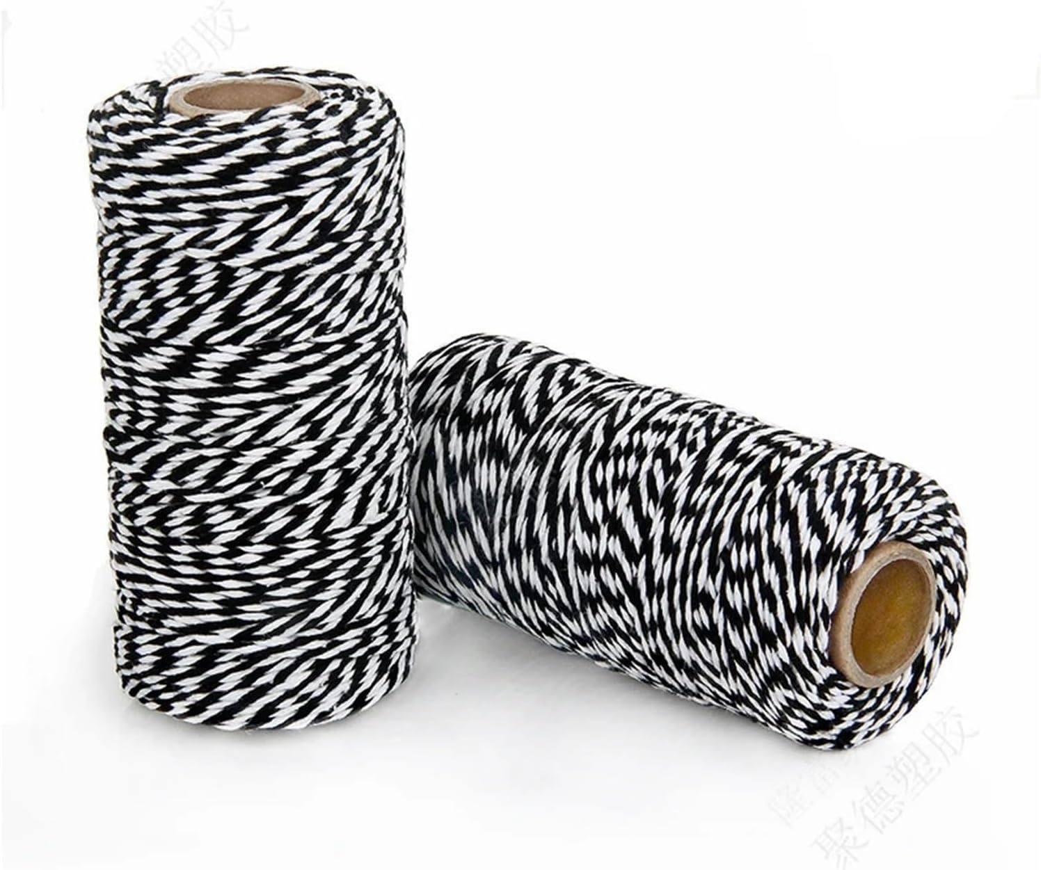 100 Meters DIY Twisted Rope Gift Packaging Accessories Packaging Decoration Wedding Party Packaging Two-Color Cotton Bread Rope(Red Green)