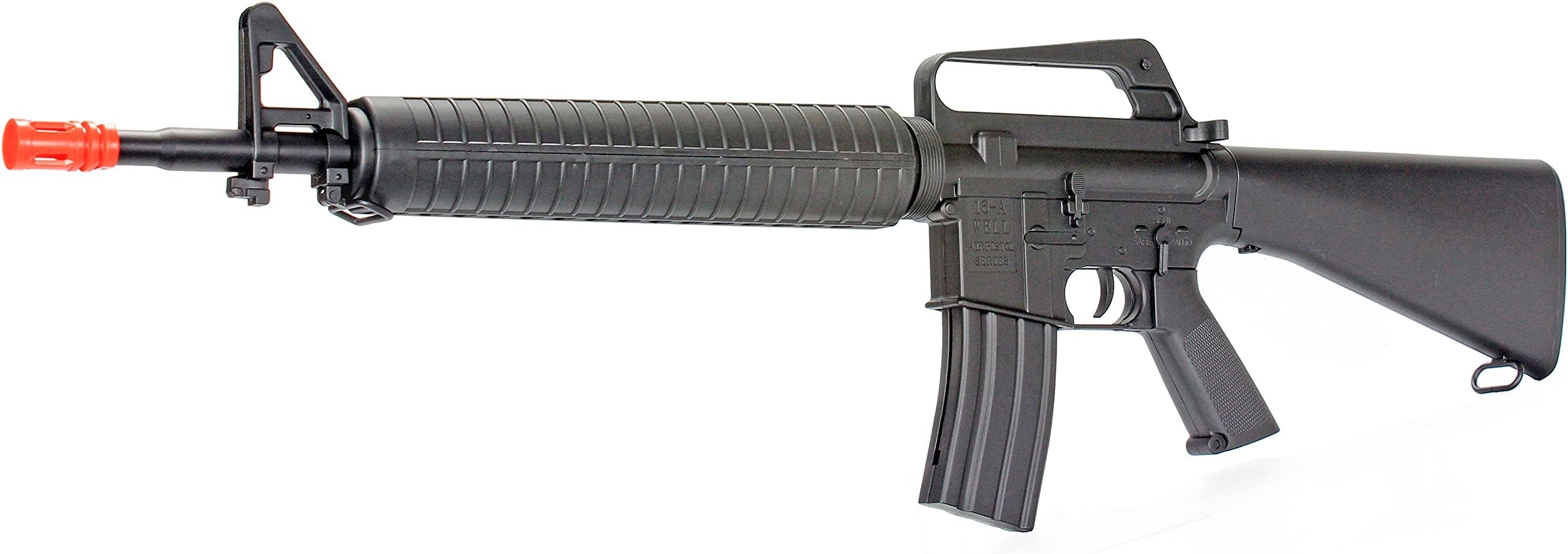 BBTac BT-16A1 Full-Size Airsoft Rifle – Spring-Powered Replica Gun for Tactical Training, Target Practice & MilSim