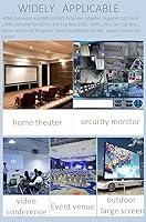 Vista 7 de Adaptador extensor HDMI sobre Cat5e/6 (1 par), convertidor de red Ethernet RJ45, 4k HD 1080p hasta 30m/98ft, para HDTV, decodificadores, DVD, PS4