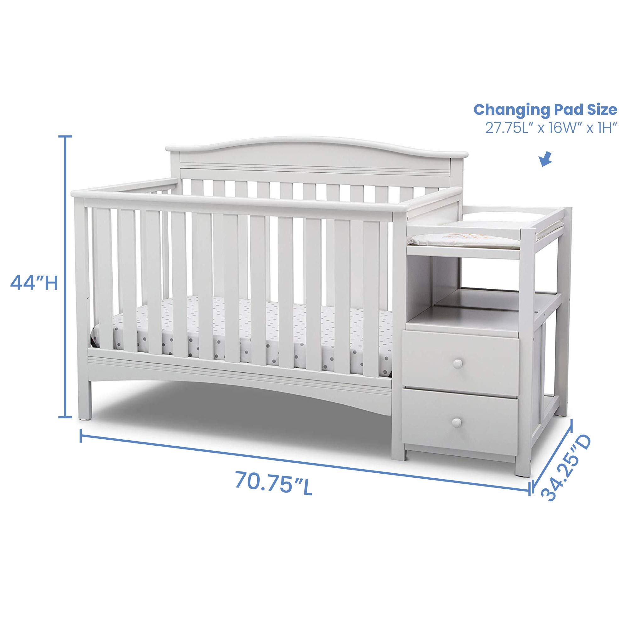 Amazon.com : Delta Children Birkley Convertible Crib N Changer