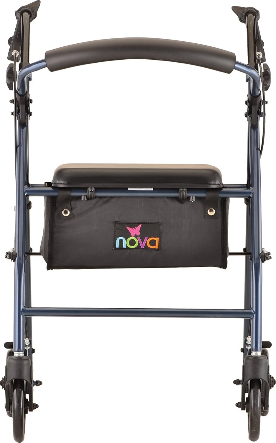 Buy NOVA Medical Products Vibe 6 Steel Rollator Walker, Blue, 17 Pound