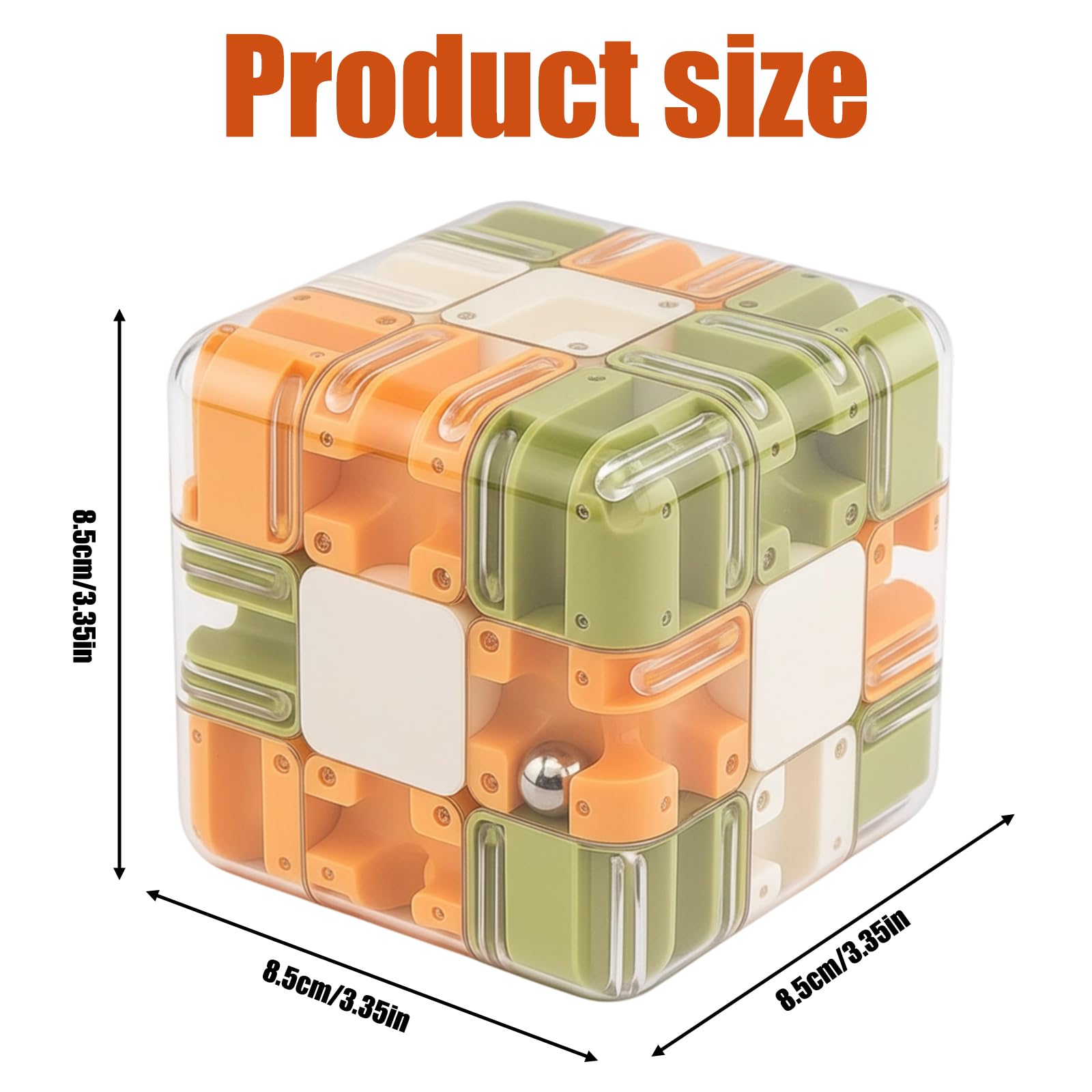 Labyrinth 3D Puzzle Maze Cube, Brain Teaser Puzzle Game for Adults and Kids Challenging and Fun - Image 2