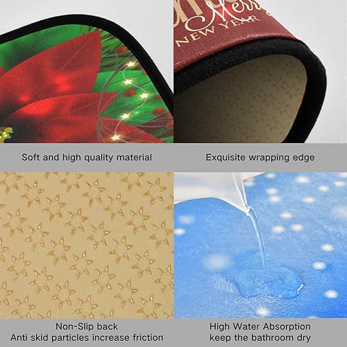 Miniatura 3 de Tapete de cocina de hoja de arce amarillo de 39 x 20 pulgadas, tapete de cocina de otoño con hojas que caen debajo del fregadero, tapete