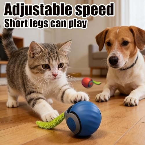 Miniatura 2 de Juguetes interactivos para gatos y perros de interior, versión actualizada 2025 de cola 3.0, pelota de juguete interactiva inteligente para gatos y