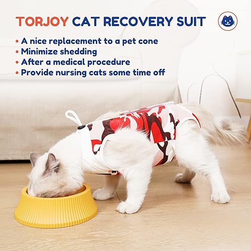 Miniatura 6 de Traje de recuperación quirúrgica para gatos, cono de heridas abdominales, collar electrónico, alternativo, antilamidas o enfermedades de la piel,