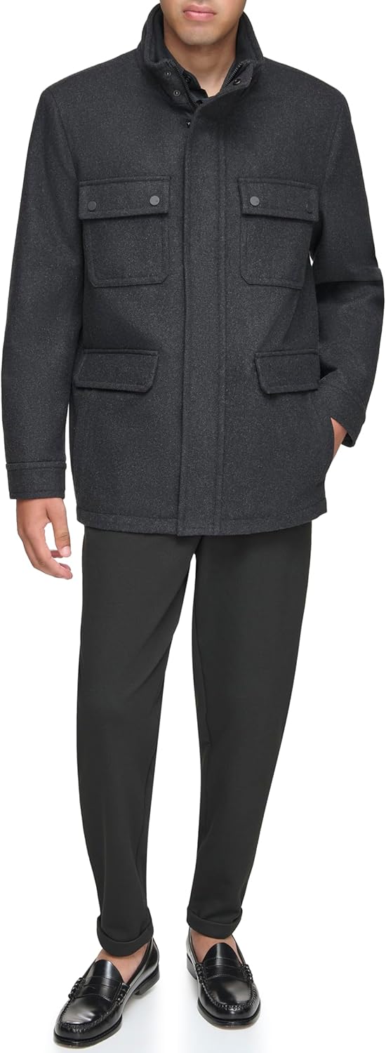 Andrew Marc Men's Andrew Marc Men's Wool Coat - Mid and Full Length