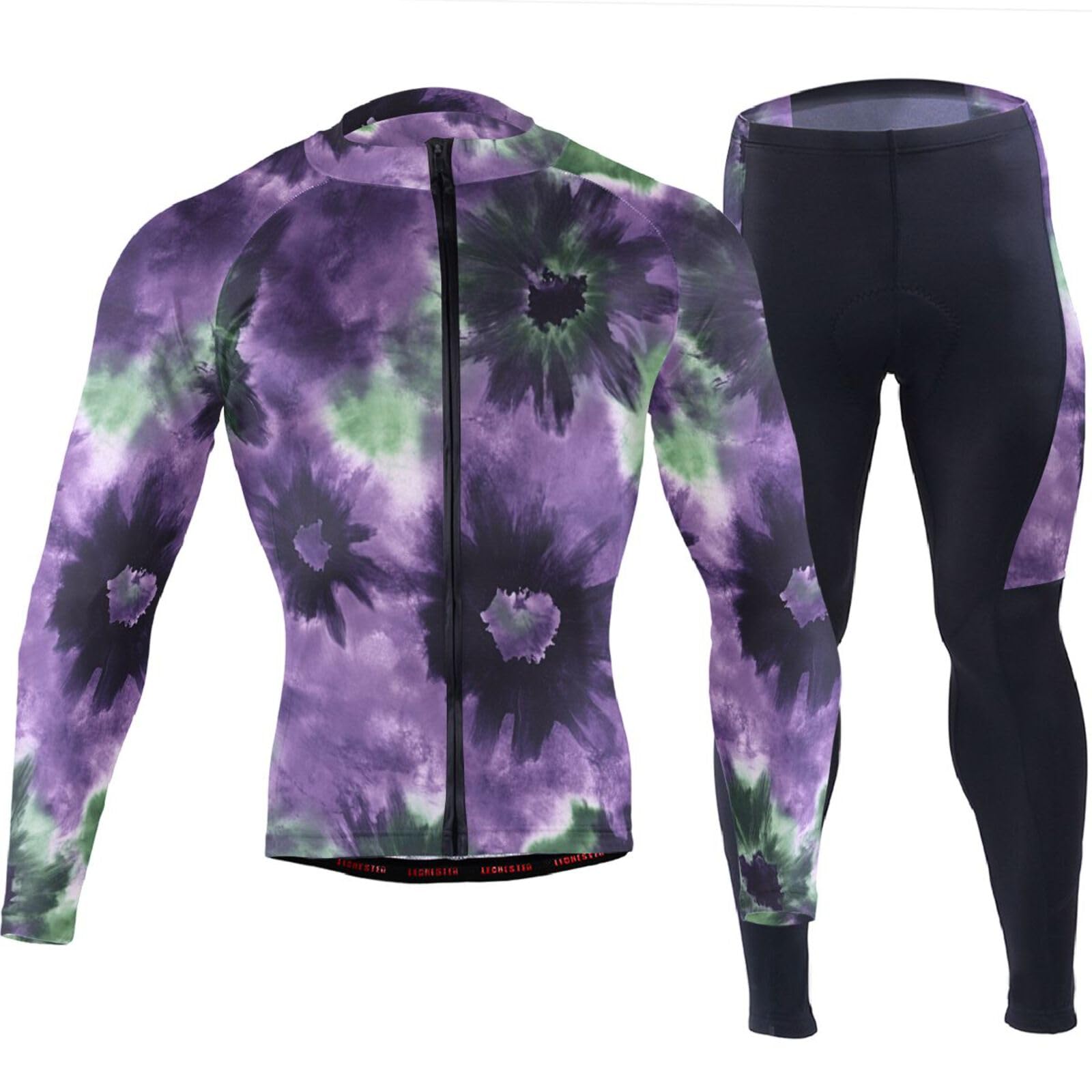 Herren Radtrikot mit Taschen, atmungsaktiv, Ärmel, 3D-gepolstert