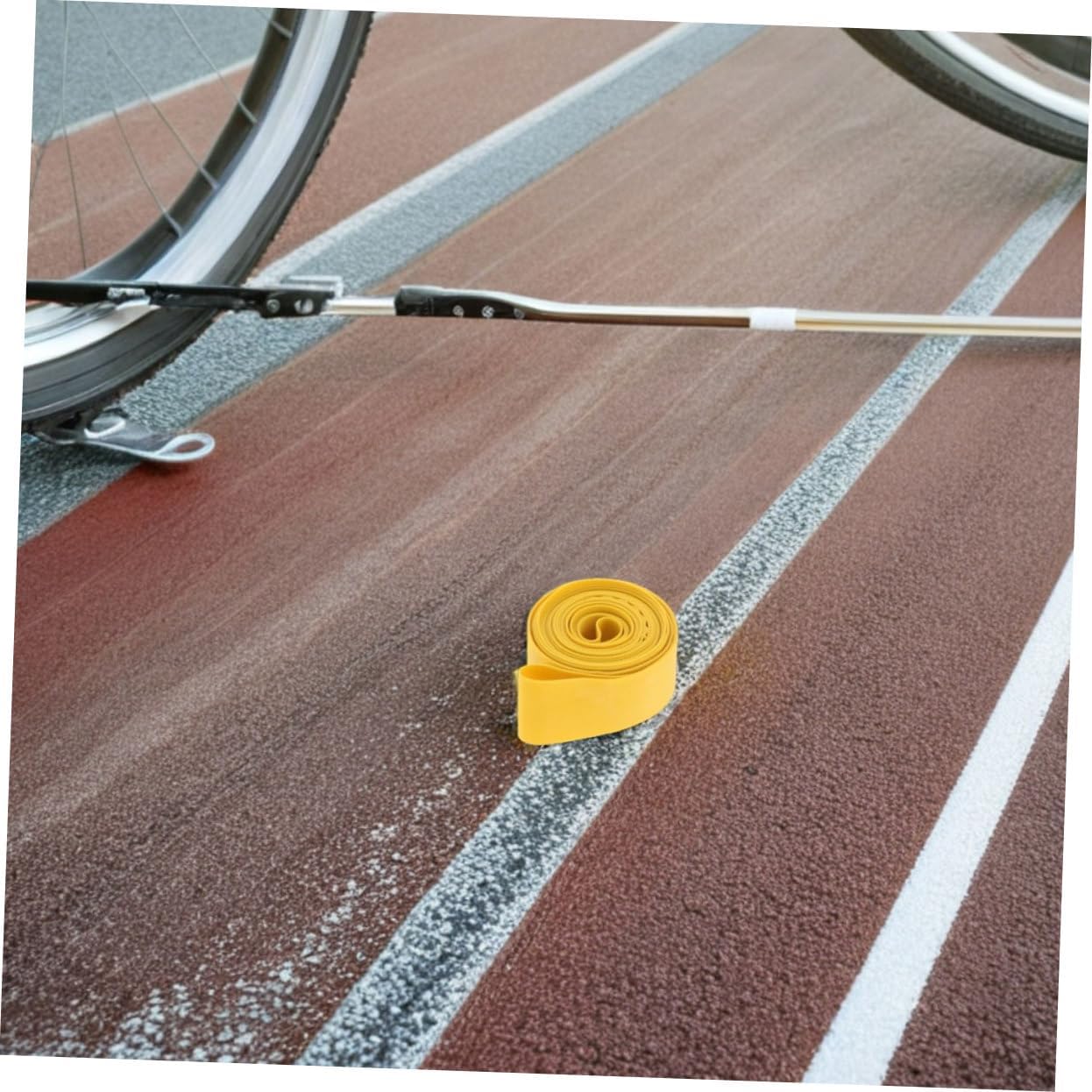 Hemoton 4pcs Bicycle Rim Liner: PVC Bikes Tire Liner Bicycle Wheel Tape Strips for Mountain and Road Bikes - Easy Installation for Tire Accessories