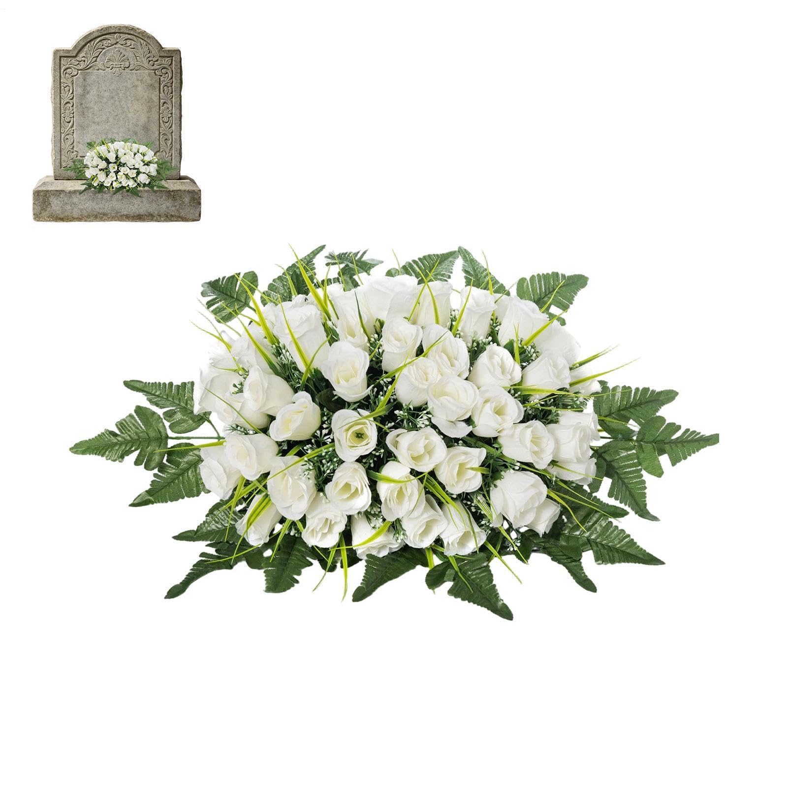 Selle De Fleurs Artificielles Pour Cimetière Imperméable et Réaliste