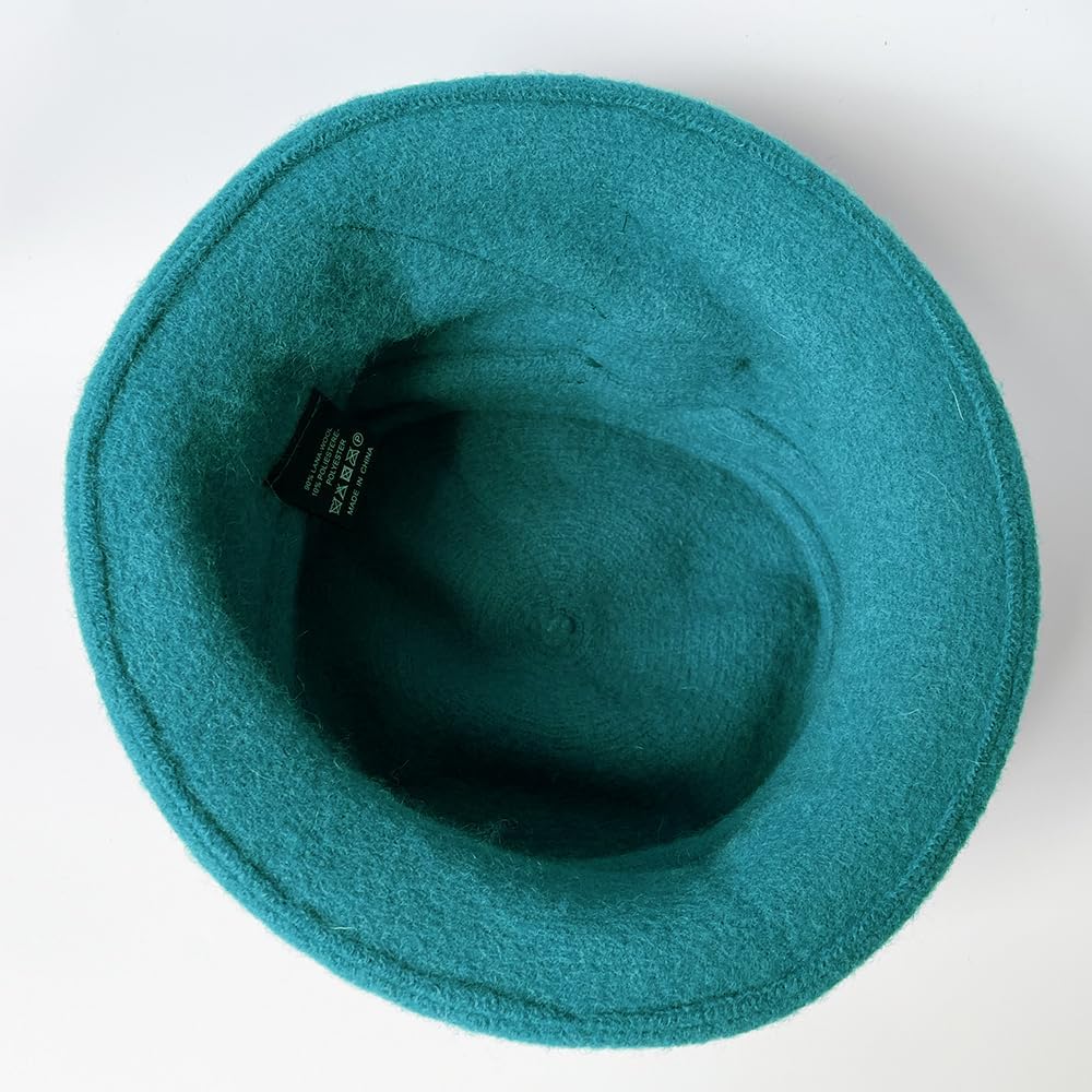 YING LAN Women Wool Beret Hat Vintage Cloche Fascinator Classic Winter Cap 1920s - Image 5