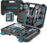Sundpey 257PCs Home Tool Kit - Portable Repair Outils Complete General Household Hand Tool for Mechanic Tools for Men & Women with Ratchet & Screwdriver & Socket Set & Tool Box Storage Case