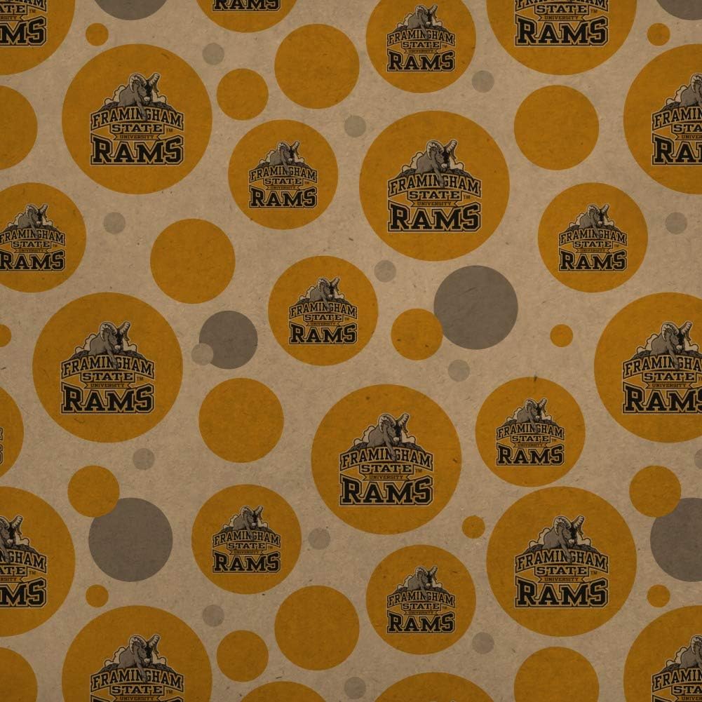 GRAPHICS & MORE Framingham State Rams Logo Premium Kraft Gift Wrap Wrapping Paper Roll