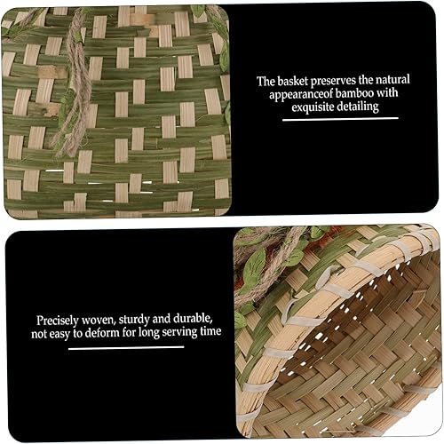 Miniatura 8 de Cabilock Cestas tejidas Ikebana Jarrones de ratán cesta de flores tejida maceta decorativa maceta cesta florero contenedor de plantas cesta de